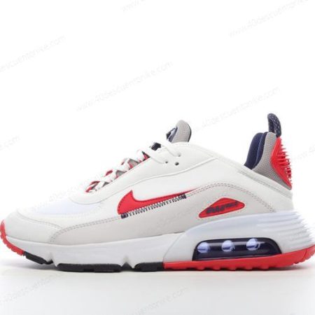 Zapatos Nike Air Max 2090 ‘Blanco Rojo Gris’ Hombre/Femenino DH7708-100