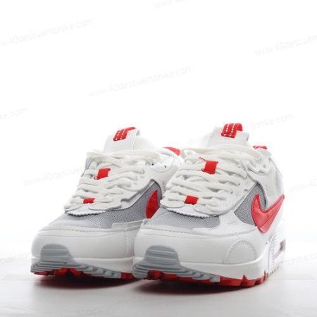 Zapatos Nike Air Max 90 ‘Blanco Gris Rojo’ Hombre/Femenino DX8966-100