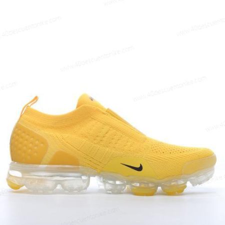 Zapatos Nike Air VaporMax Flyknit Moc 2 ‘Amarillo Negro’ Hombre/Femenino AJ6599-700