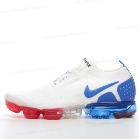 Zapatos Nike Air VaporMax Flyknit Moc 2 ‘Blanco Azul Rojo’ Hombre/Femenino AH7006-400