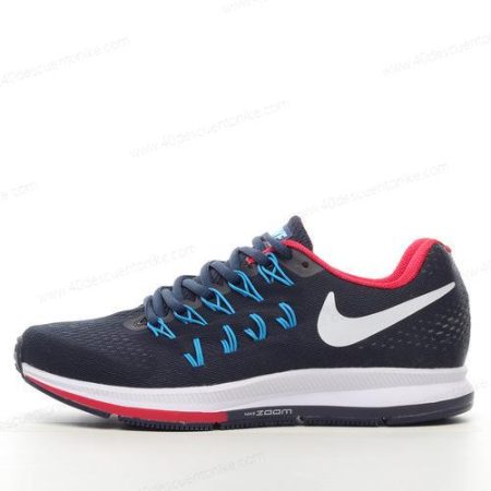Zapatos Nike Air Zoom Pegasus 33 ‘Azul Negro Blanco Rojo’ Hombre/Femenino