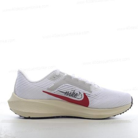 Zapatos Nike Air Zoom Pegasus 40 ‘Blanco Plata Rojo’ Hombre/Femenino FB7703-100