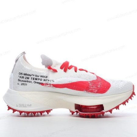 Zapatos Nike Air Zoom Tempo Next Flyknit ‘Blanco Negro Rojo’ Hombre/Femenino CV0697-100