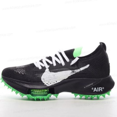 Zapatos Nike Air Zoom Tempo Next x Off-White ‘Negro Verde Blanco’ Hombre/Femenino CV0697-001
