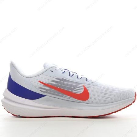 Zapatos Nike Air Zoom Winflo 9 ‘Blanco Azul Naranja’ Hombre/Femenino DD6203-006