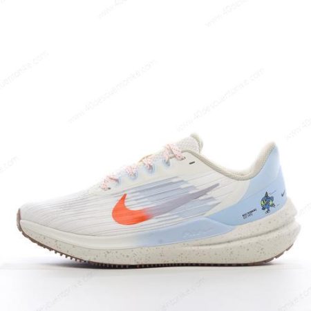 Zapatos Nike Air Zoom Winflo 9 ‘Blanco Azul Naranja’ Hombre/Femenino DX6048-181