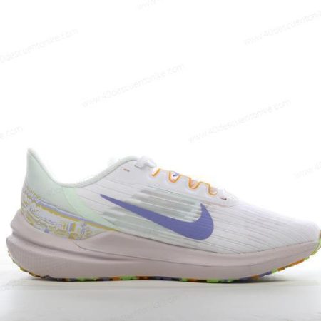 Zapatos Nike Air Zoom Winflo 9 ‘Blanco Verde Azul’ Hombre/Femenino DR8802-100