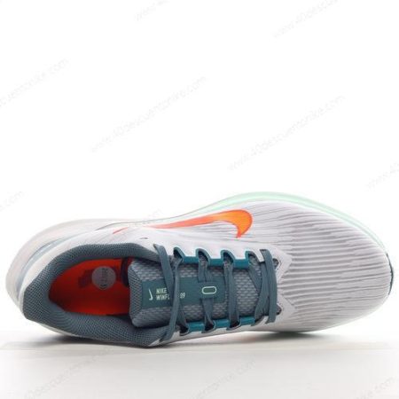 Zapatos Nike Air Zoom Winflo 9 ‘Gris Naranja Blanco Verde’ Hombre/Femenino