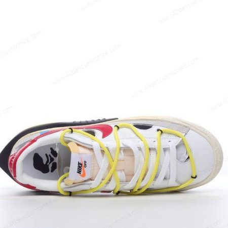 Zapatos Nike Blazer Low x Off-White ‘Blanco Rojo’ Hombre/Femenino DH7863-100