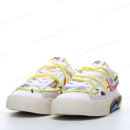 Zapatos Nike Blazer Low x Off-White ‘Blanco Rojo’ Hombre/Femenino DH7863-100