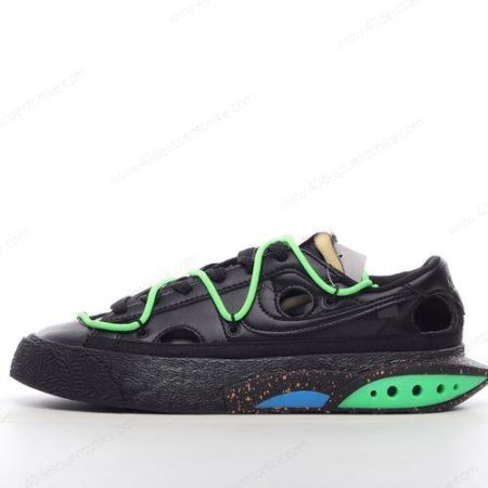 Zapatos Nike Blazer Low x Off-White ‘Verde Negro’ Hombre/Femenino DH7863-001