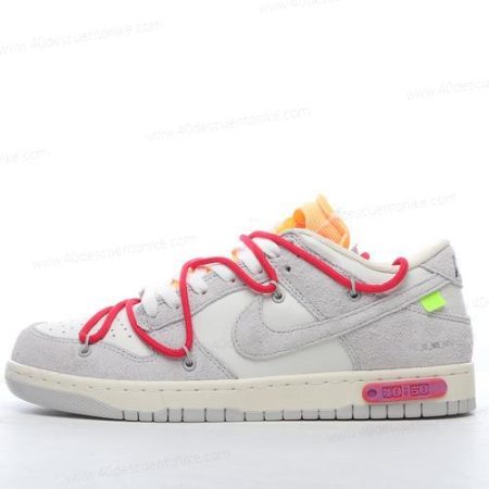 Zapatos Nike Dunk Low x Off-White ‘Gris Blanco’ Hombre/Femenino DJ0950-103