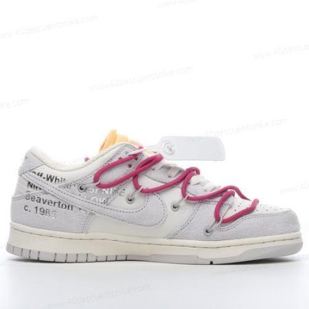 Zapatos Nike Dunk Low x Off-White ‘Gris Blanco’ Hombre/Femenino DJ0950-114
