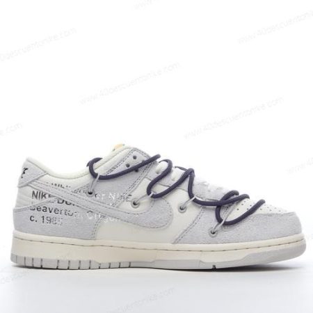 Zapatos Nike Dunk Low x Off-White ‘Gris Blanco’ Hombre/Femenino DJ0950-115