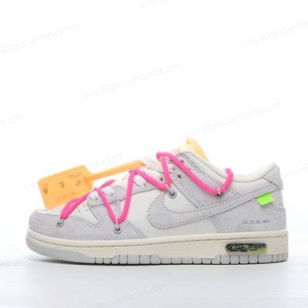 Zapatos Nike Dunk Low x Off-White ‘Gris Blanco’ Hombre/Femenino DJ0950-117