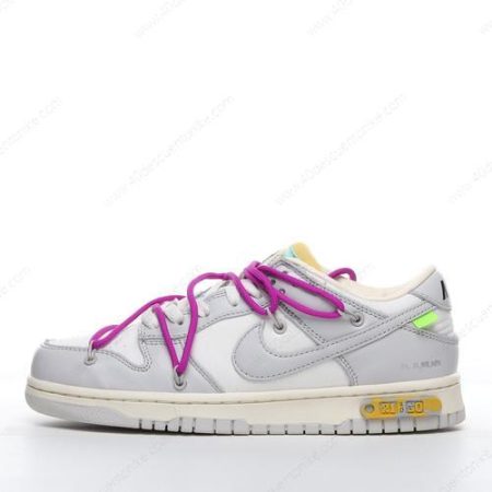 Zapatos Nike Dunk Low x Off-White ‘Gris Blanco’ Hombre/Femenino DM1602-100