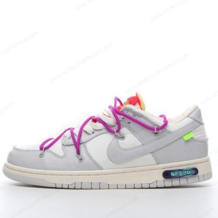 Zapatos Nike Dunk Low x Off-White ‘Gris Blanco’ Hombre/Femenino DM1602-101