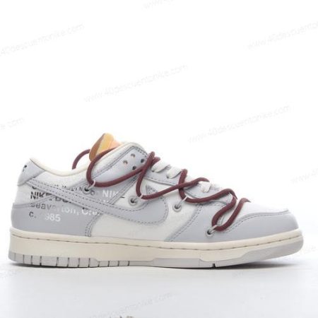 Zapatos Nike Dunk Low x Off-White ‘Gris Blanco’ Hombre/Femenino DM1602-102