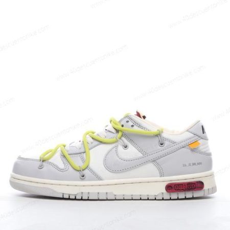 Zapatos Nike Dunk Low x Off-White ‘Gris Blanco’ Hombre/Femenino DM1602-106