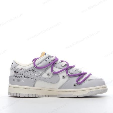Zapatos Nike Dunk Low x Off-White ‘Gris Blanco’ Hombre/Femenino DM1602-107