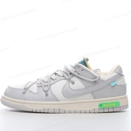 Zapatos Nike Dunk Low x Off-White ‘Gris Blanco’ Hombre/Femenino DM1602-117