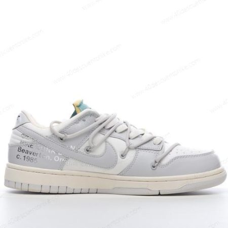 Zapatos Nike Dunk Low x Off-White ‘Gris Blanco’ Hombre/Femenino DM1602-117