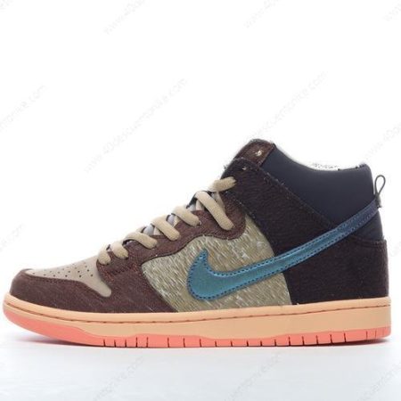 Zapatos Nike SB Dunk High ‘Marrón Azul Naranja’ Hombre/Femenino DC6887-200