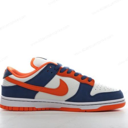 Zapatos Nike SB Dunk Low ‘Blanco Azul Marino Naranja’ Hombre/Femenino 304292-184