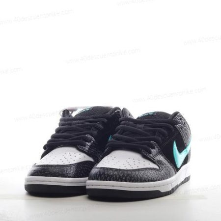 Zapatos Nike SB Dunk Low ‘Negro Blanco Azul’ Hombre/Femenino BQ6817-009