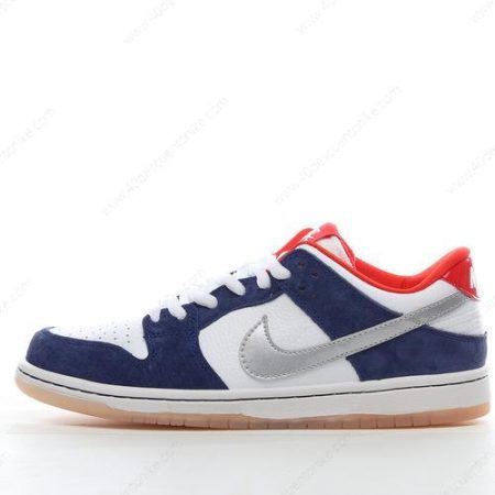 Zapatos Nike SB Dunk Low ‘Plata Azul Marino Rojo’ Hombre/Femenino 839685-416