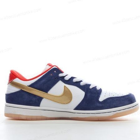 Zapatos Nike SB Dunk Low ‘Plata Azul Marino Rojo’ Hombre/Femenino 839685-416