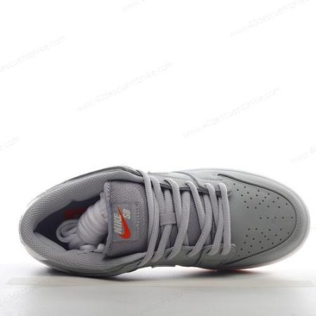 Zapatos Nike SB Dunk Low Pro ISO ‘Gris Blanco Naranja’ Hombre/Femenino DV5464-001