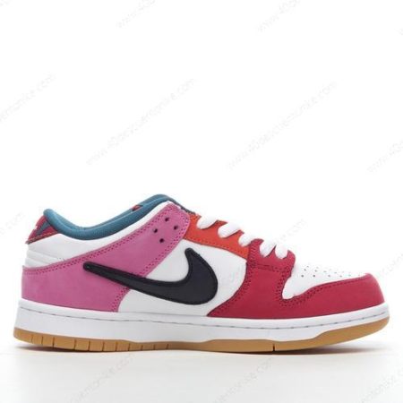 Zapatos Nike SB Dunk Low Pro QS ‘Blanco Negro Rojo Rosa’ Hombre/Femenino DH7695-100