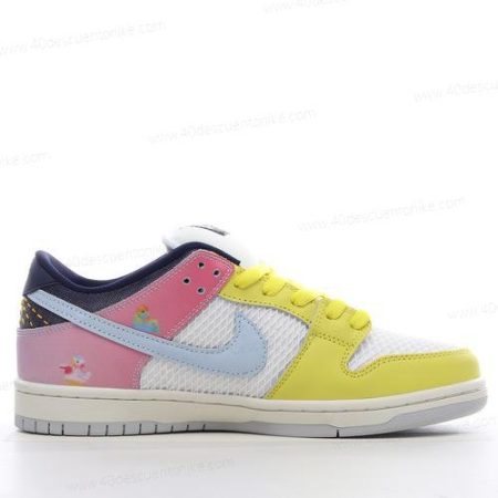 Zapatos Nike SB Dunk Low ‘Rosa Amarillo Gris Negro’ Hombre/Femenino DX9218-100